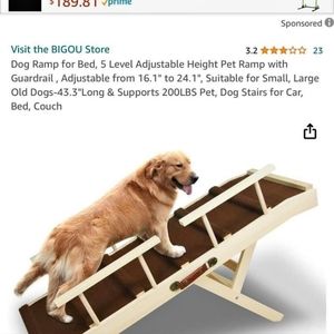 Dog bed ramp